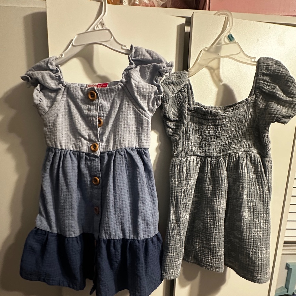 Stylish Kids Dresses in Blue and Gray